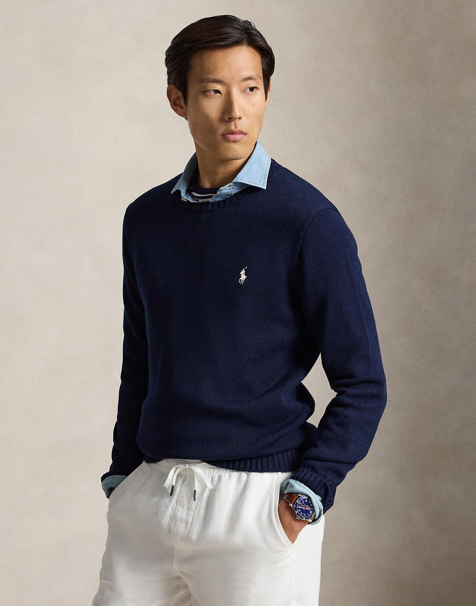 Cotton Crewneck Sweater
