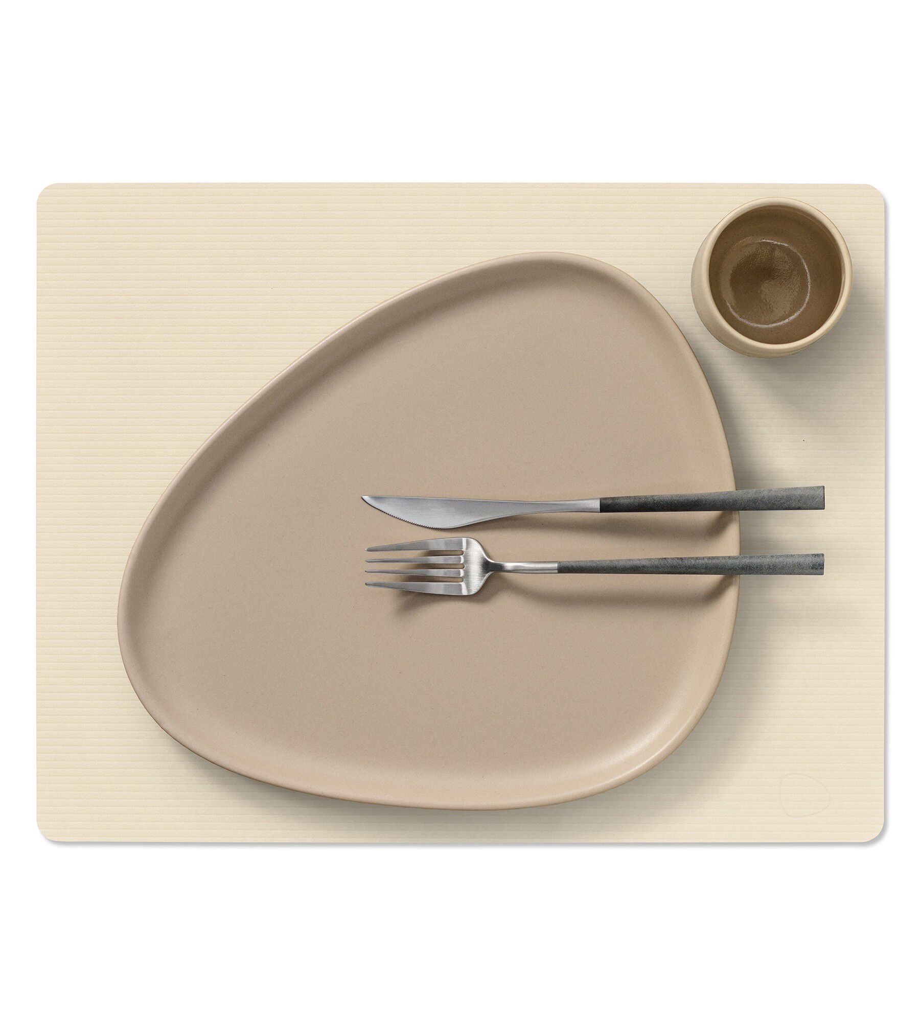 Table Mat Square L Corduroy Vanilla