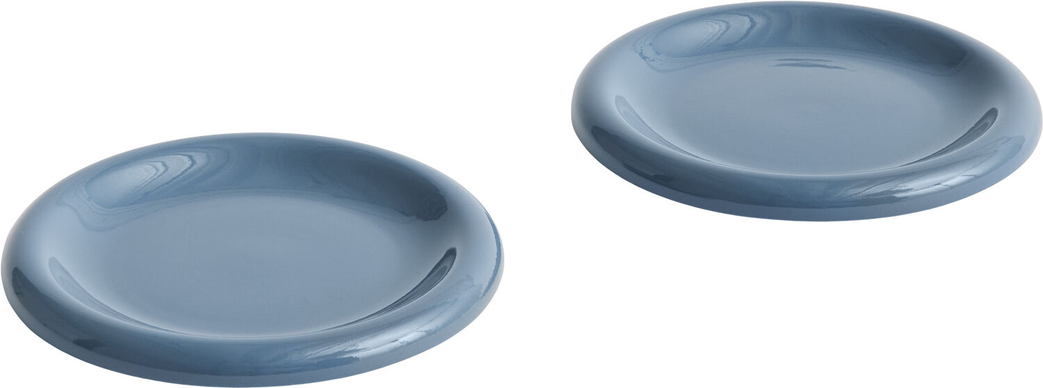 Barro Plate-Set of 2-&Oslash;18-Dark blue