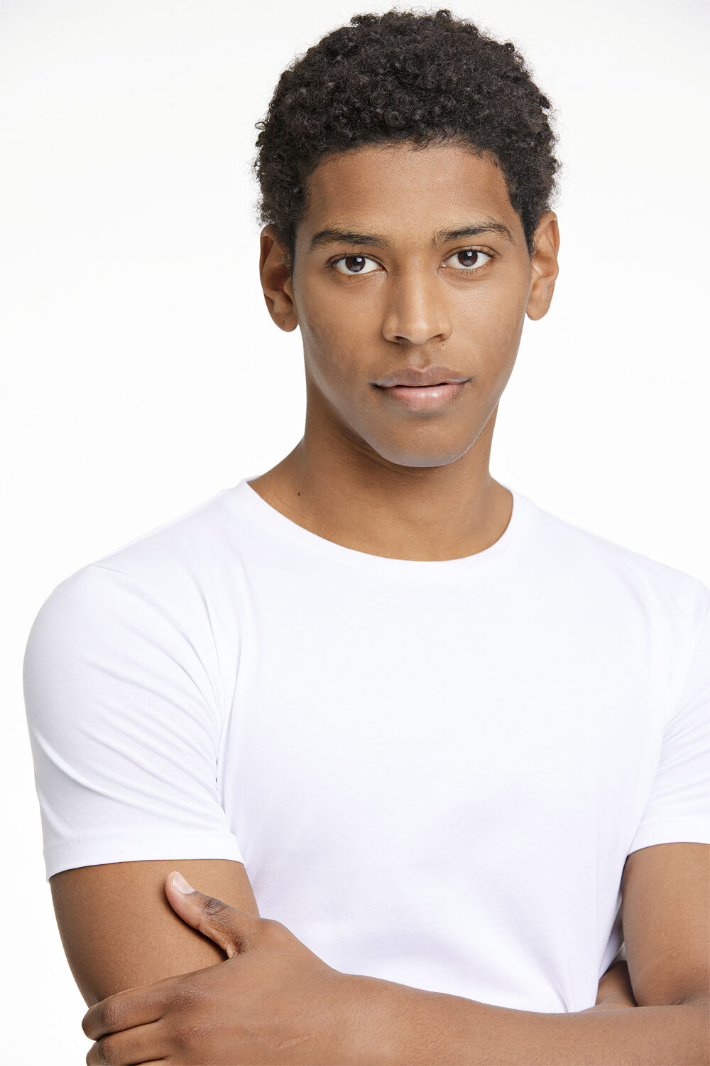 Mens stretch crew neck tee S/S