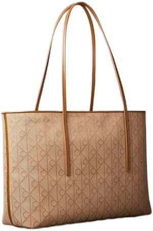 EMBLEM AOP JACQUARD TOTE W/POUCH