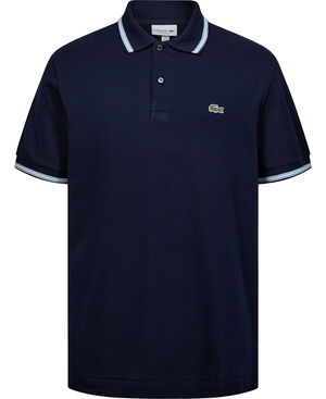 SHORT SLEEVED RIBBED COLLAR SHIRT
