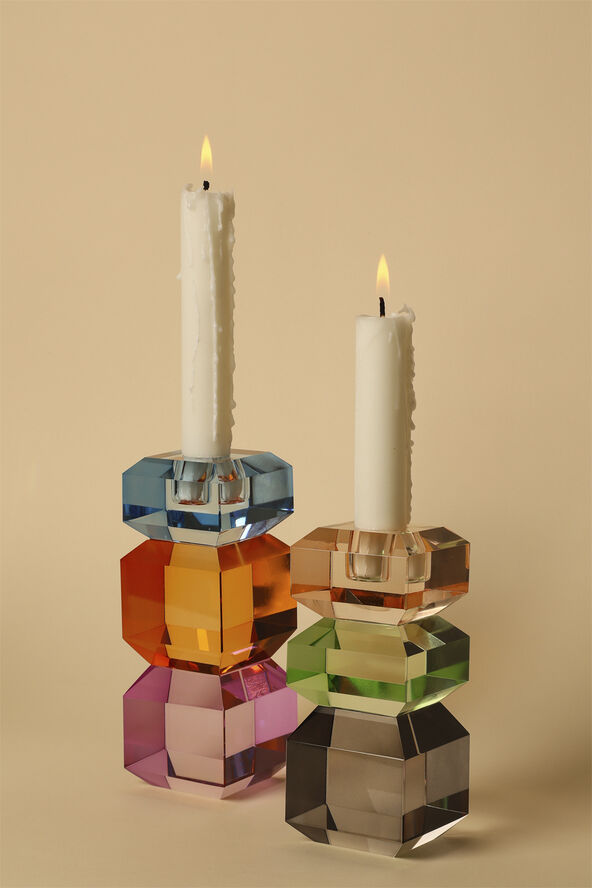 Krystal stage, violet/rav/kobolt, 15x6x6 cm