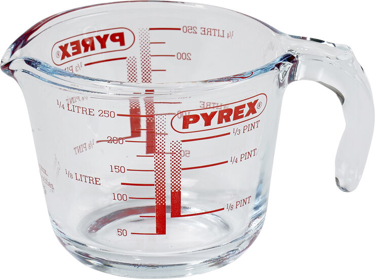 Måttkanna Classic 0,25 liter Glas