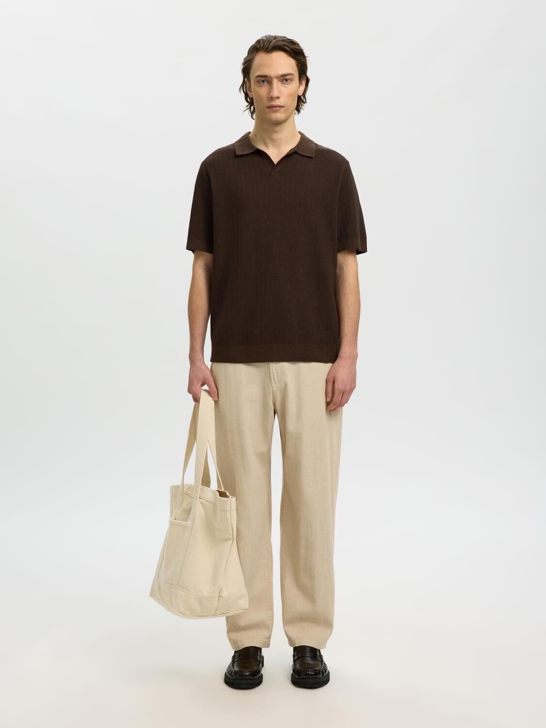 Slh220-Loose Brody Linen Bld Pant Noos