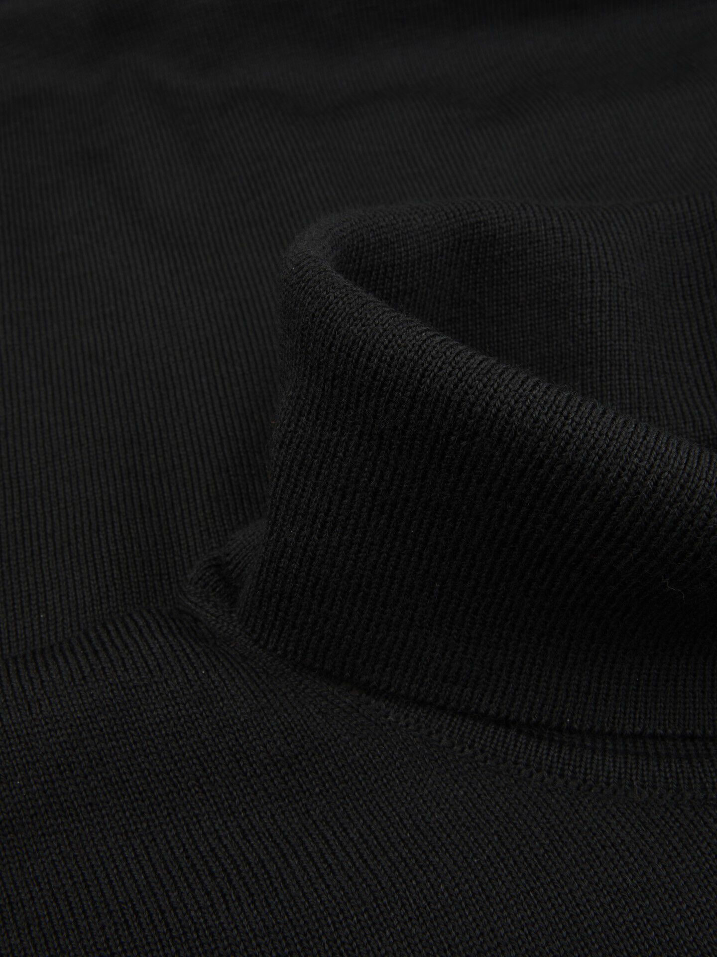 Sweater Knitted Roll Neck Merino Wool