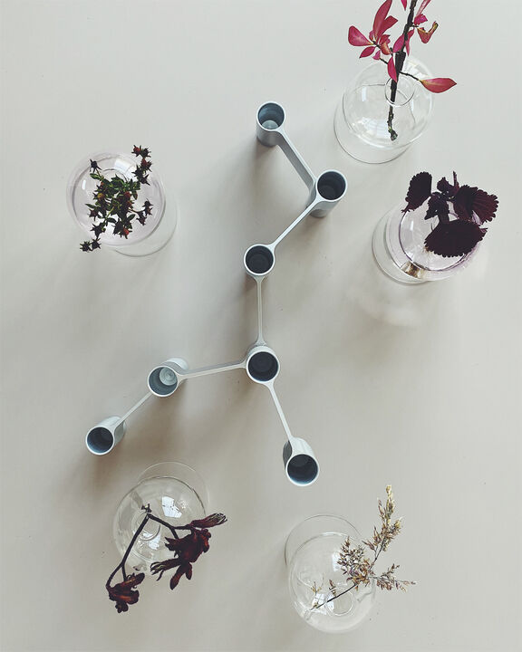 LINK, CANDLE HOLDER, POLISHED ALUMINIUM, 11060P