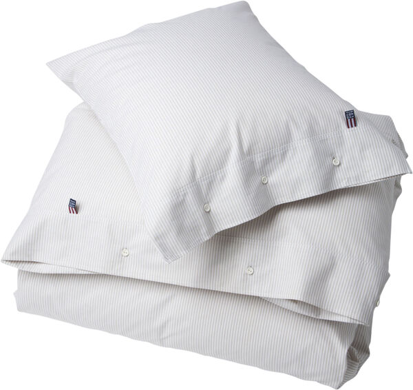 Pin Point Beige/White Duvet