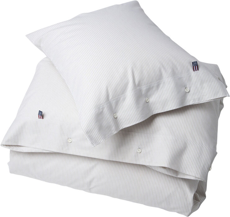 Pin Point Beige/White Duvet