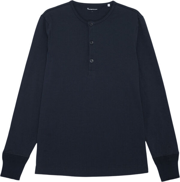 BO long sleeve henley - GOTS/Vegan