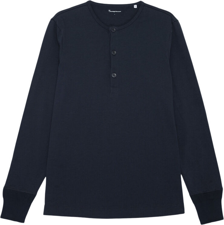 BO long sleeve henley - GOTS/Vegan