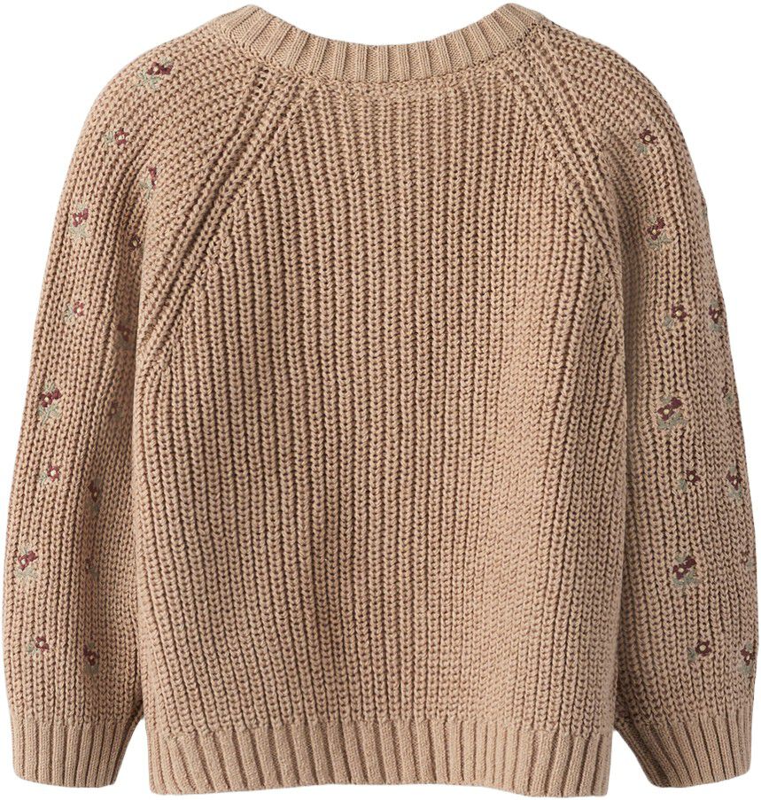 NMFEMLEN EMB AO LS KNIT CARD LIL