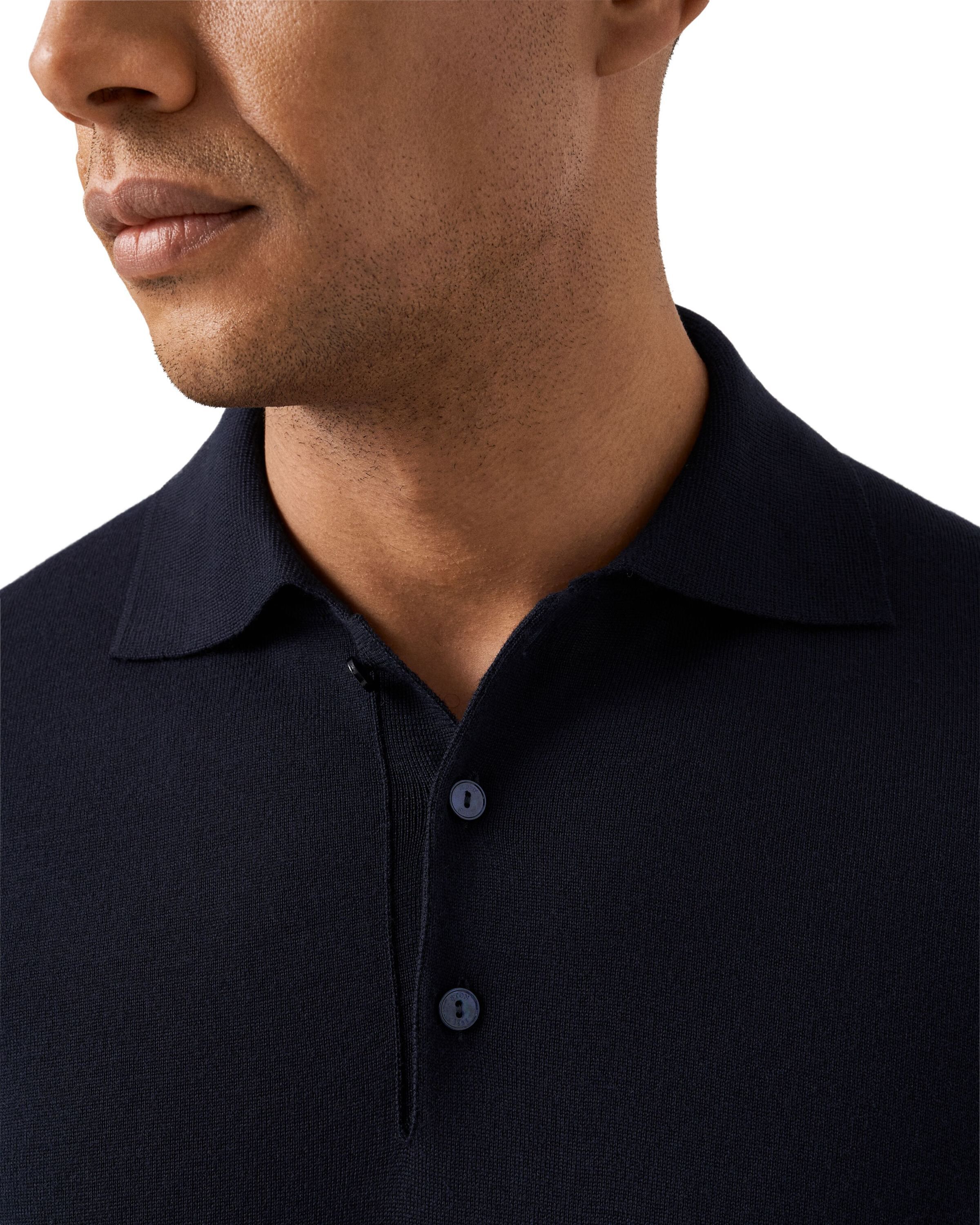 Fine Knit Merino Polo Shirt
