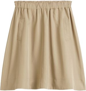 Skirt, A-line, welt pocket, elastic