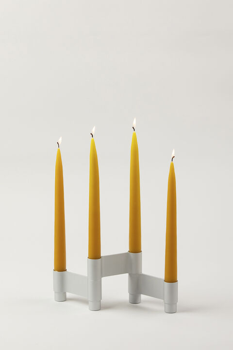 LINK, CANDLE HOLDER, MATT ALUMINIUM, 11060M
