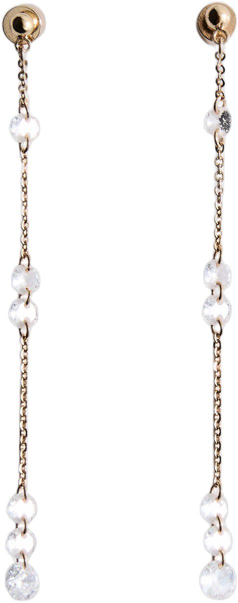 Long crystal earrings