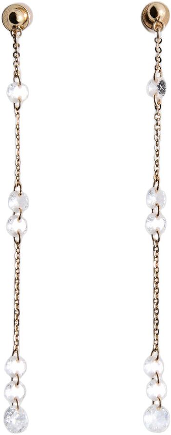 Long crystal earrings