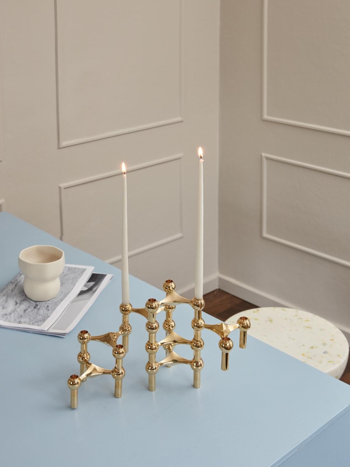 STOFF Nagel ljusstake 3 st. m?ssing