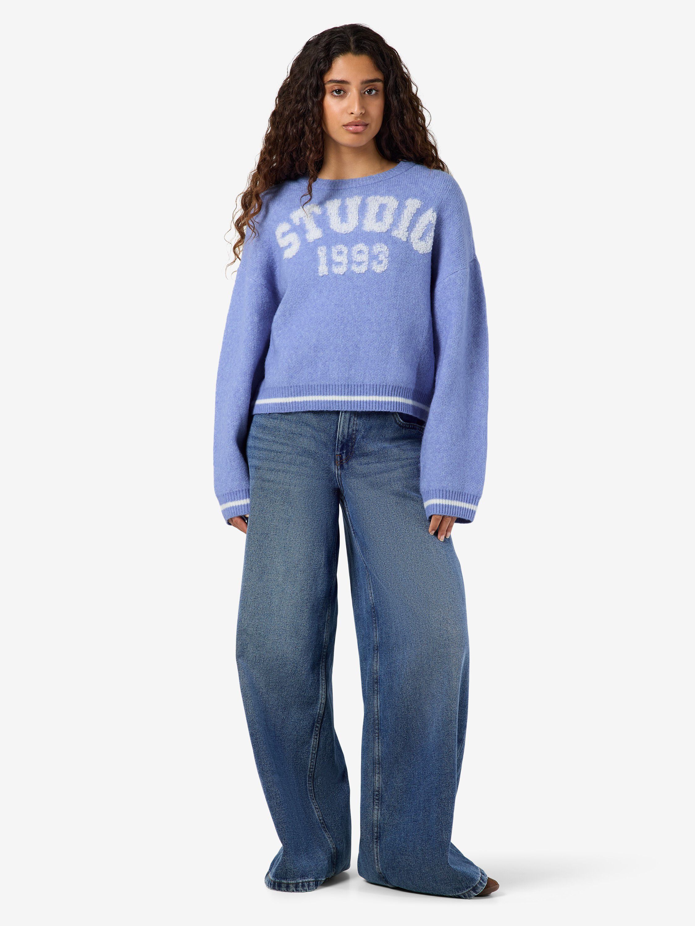 Nmamari L/S O-Neck Varsity Knit