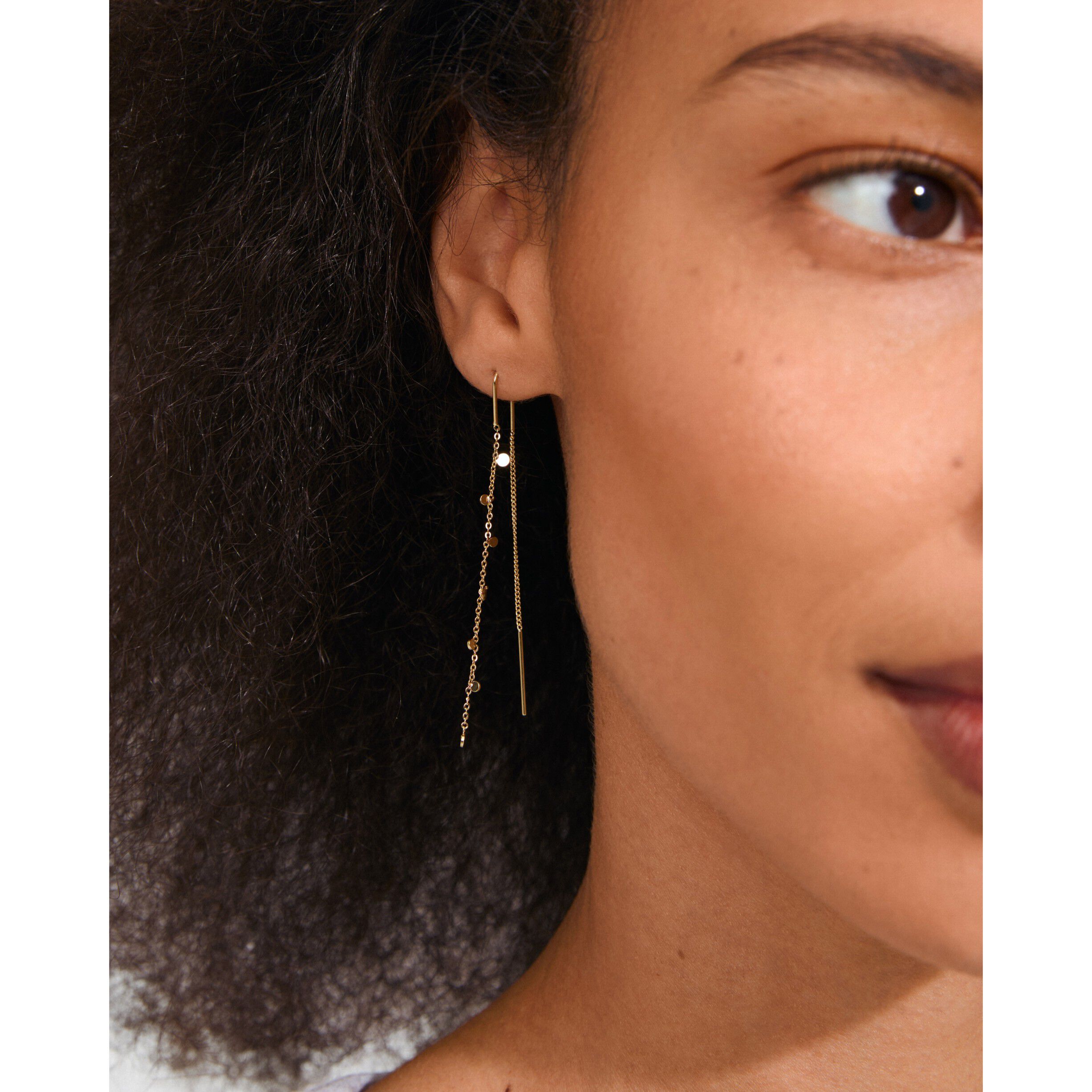 BAYLEN chain earrings gold-plated