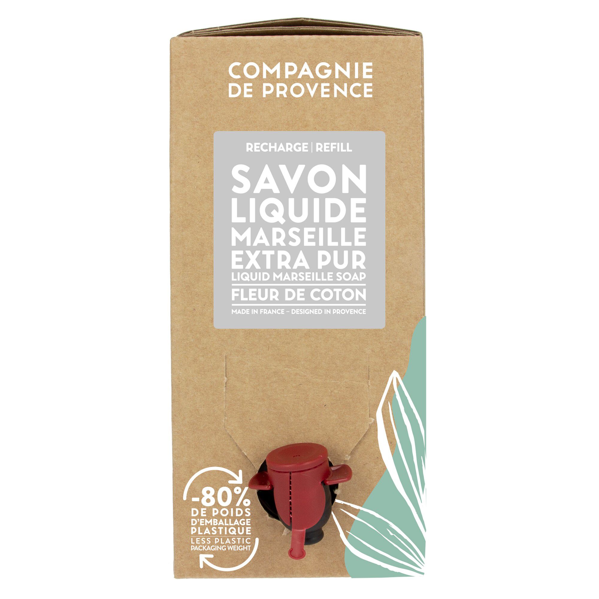 LIQUID MARSEILLE SOAP REFILL COTTON FLOWER 3 L