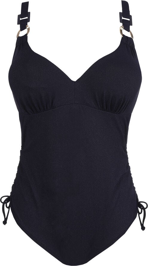 Pinner badedragt med dyb udskæring
