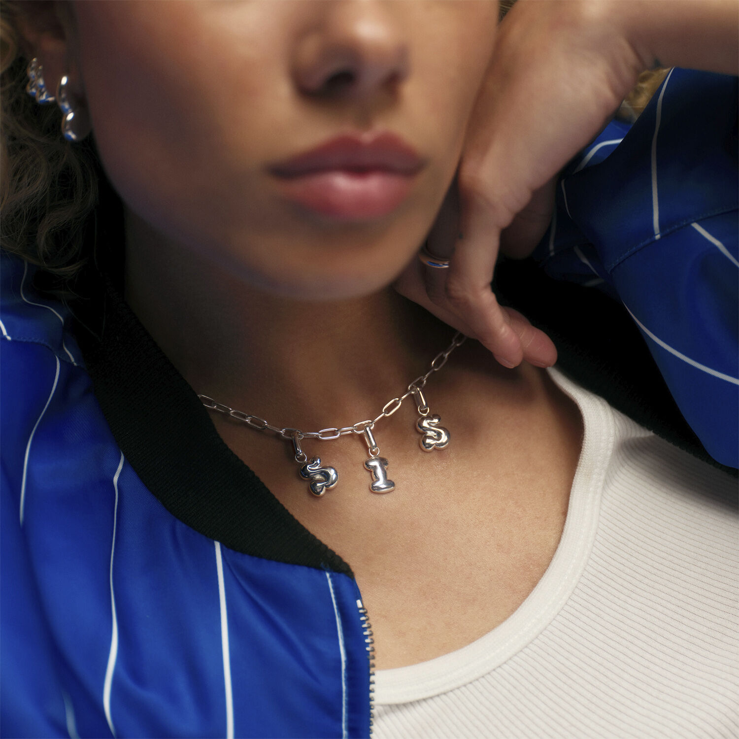 Puffer Letter Charm - M