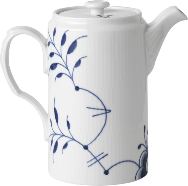 Blå Mega Riflet 1,1 l Kande med låg