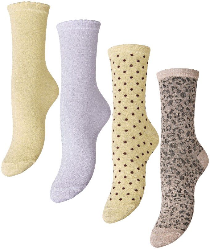 PCSEBBY GLITTER LONG 4-PACK MIX NOO