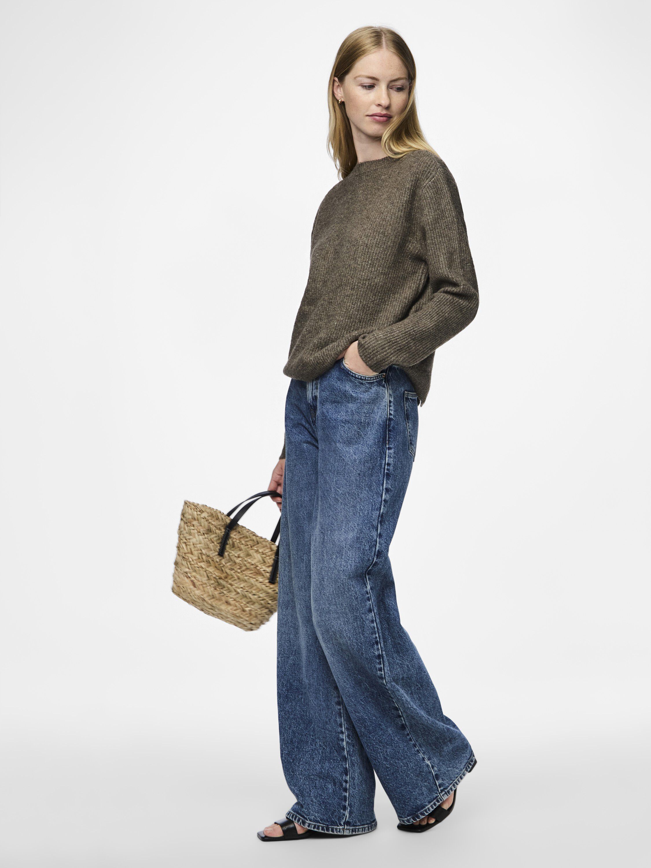 Pcsilly Ls Rev Tie Knit Noos Bc