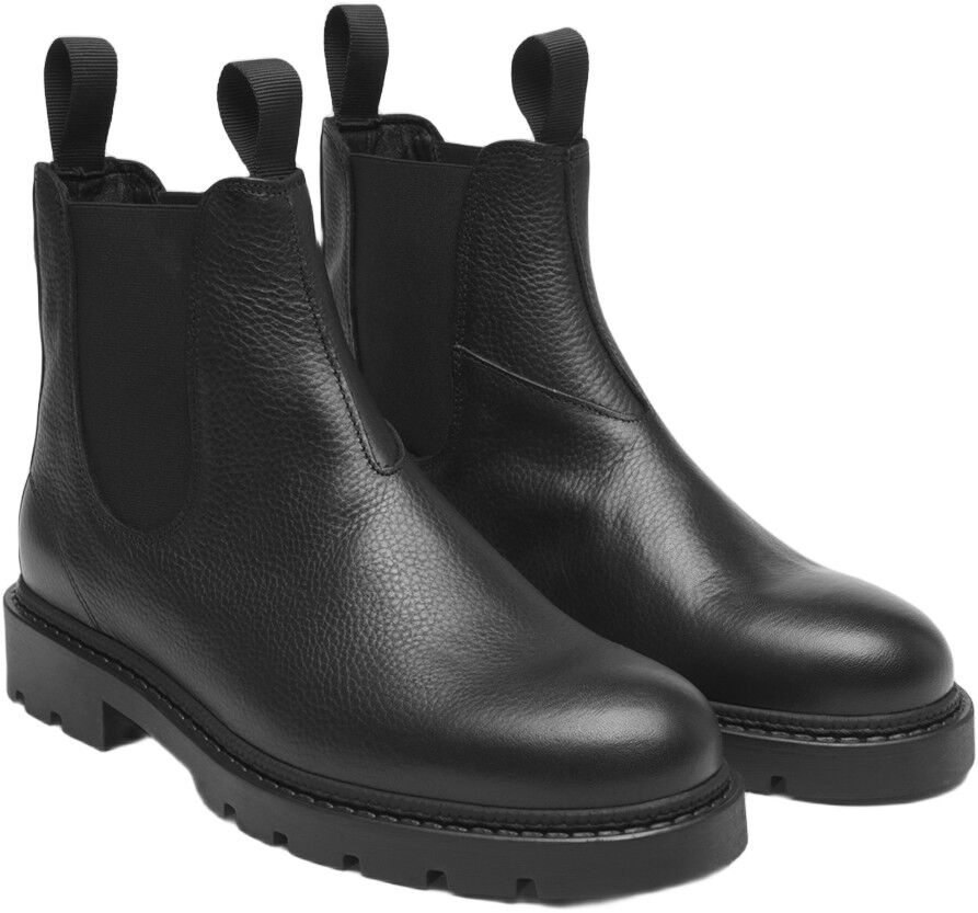 Trais Grain Leather Chelsea Boot