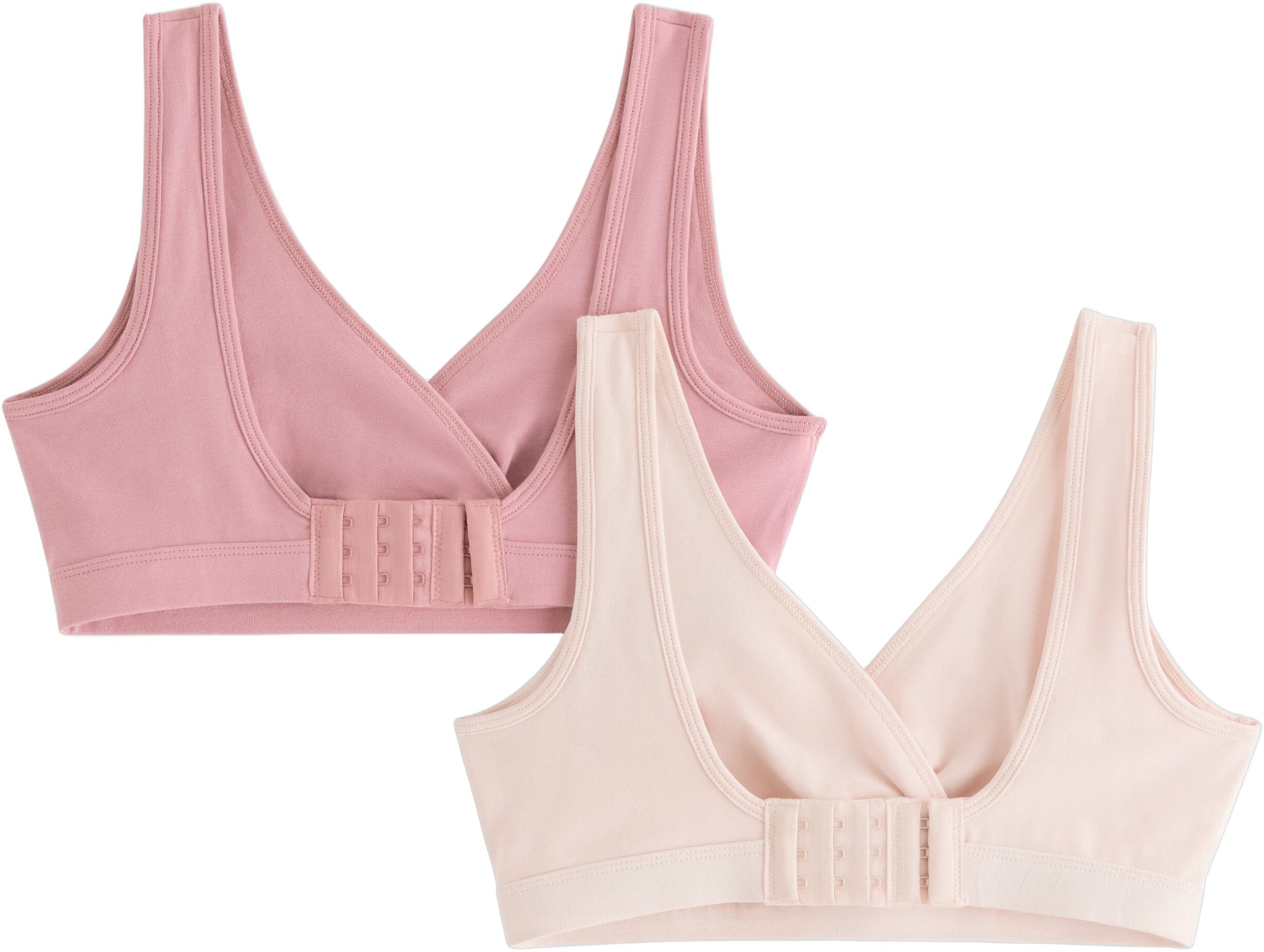 Soft nursing bra in cotton blend wi