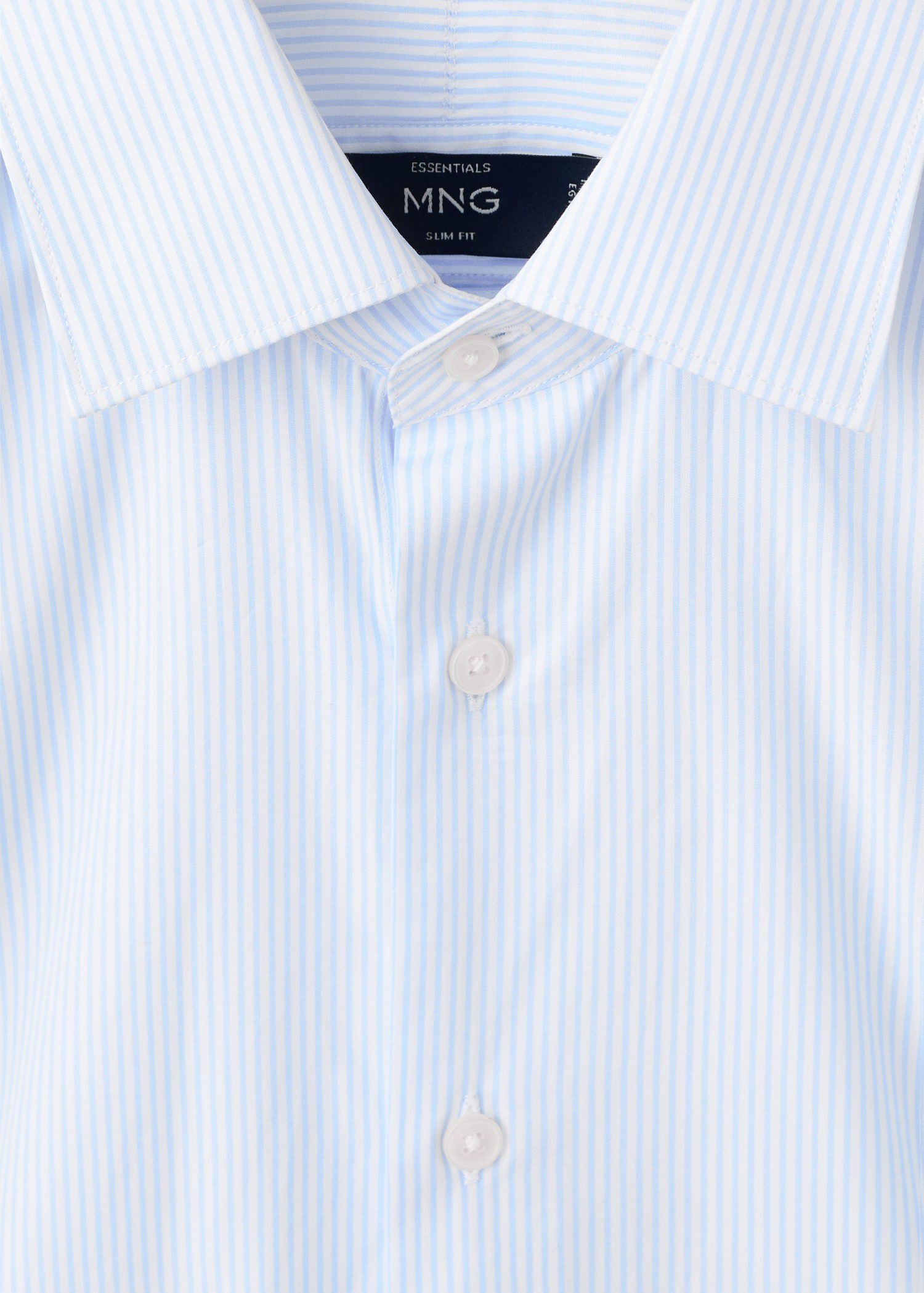 100% cotton striped slim-fit shirt