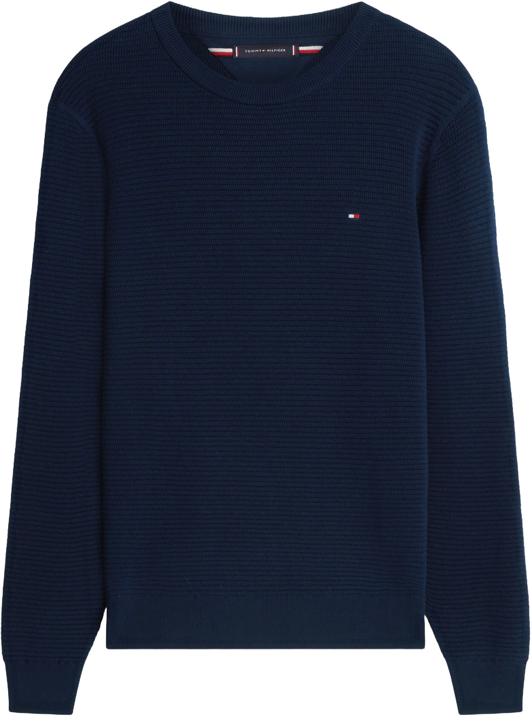 Textured Knit Crew Neck Jumper