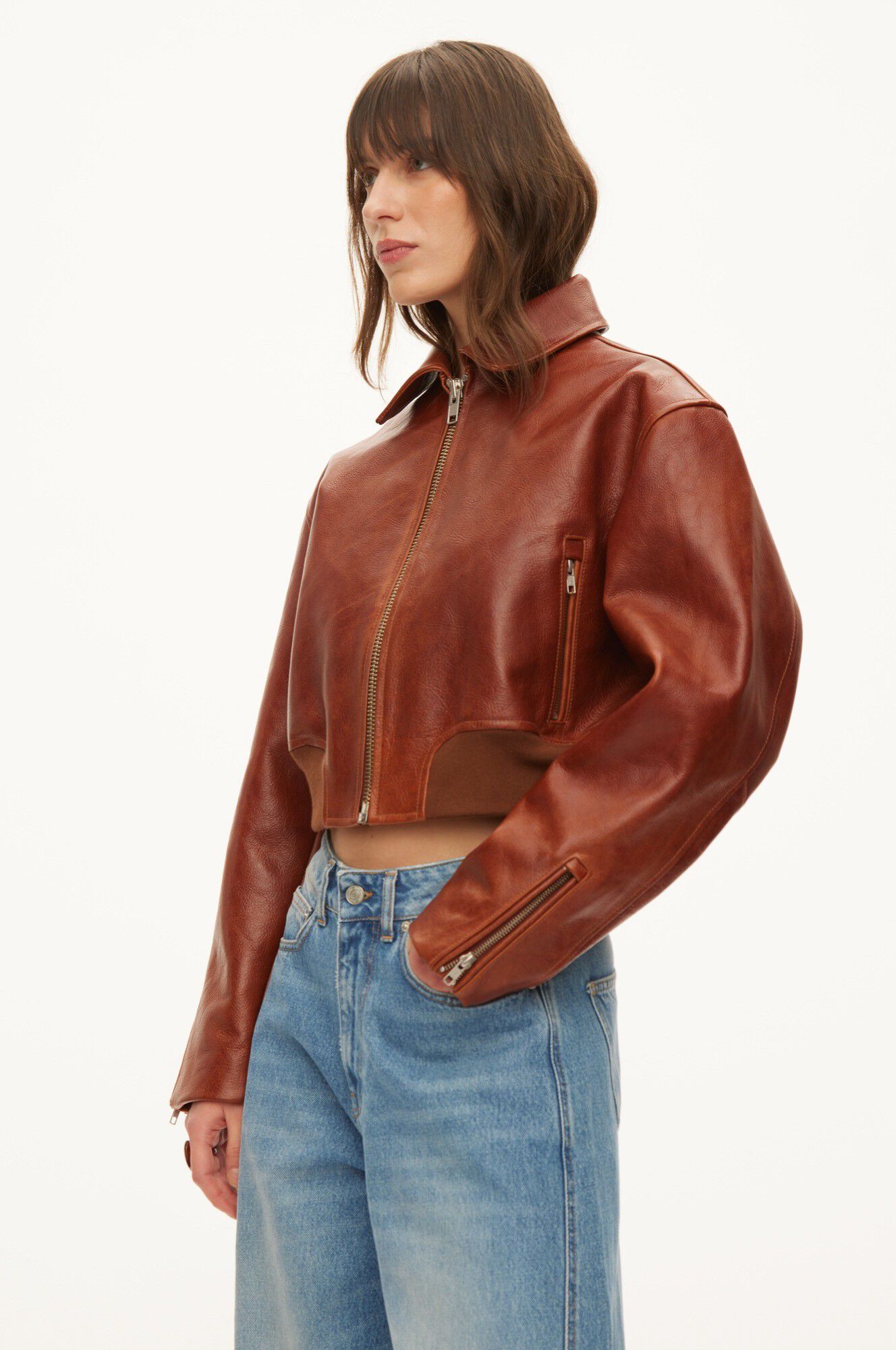 Marilyn Leather bomber