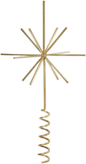 Christmas Tree Top Star - Brass