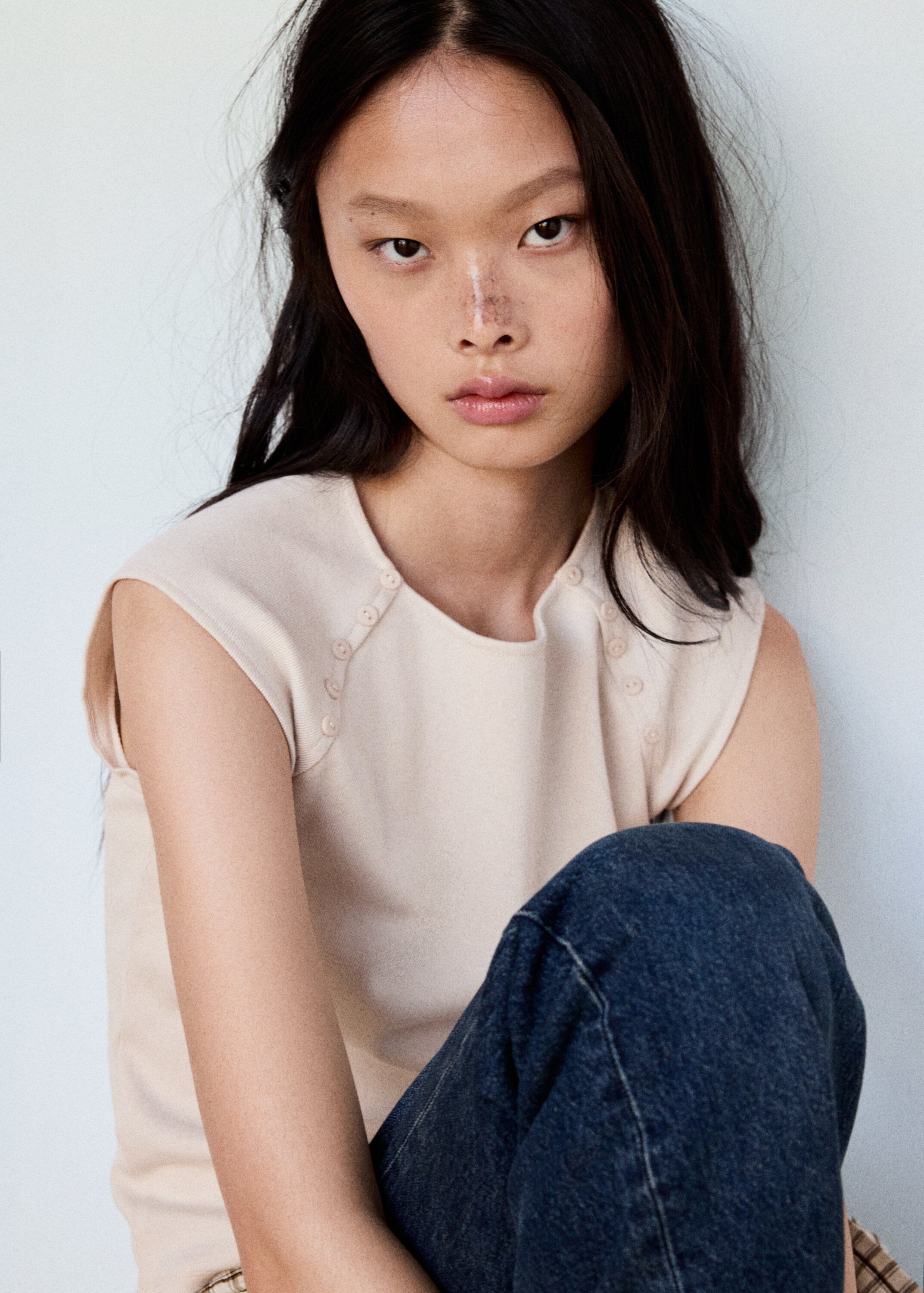 Button Detail T-shirt