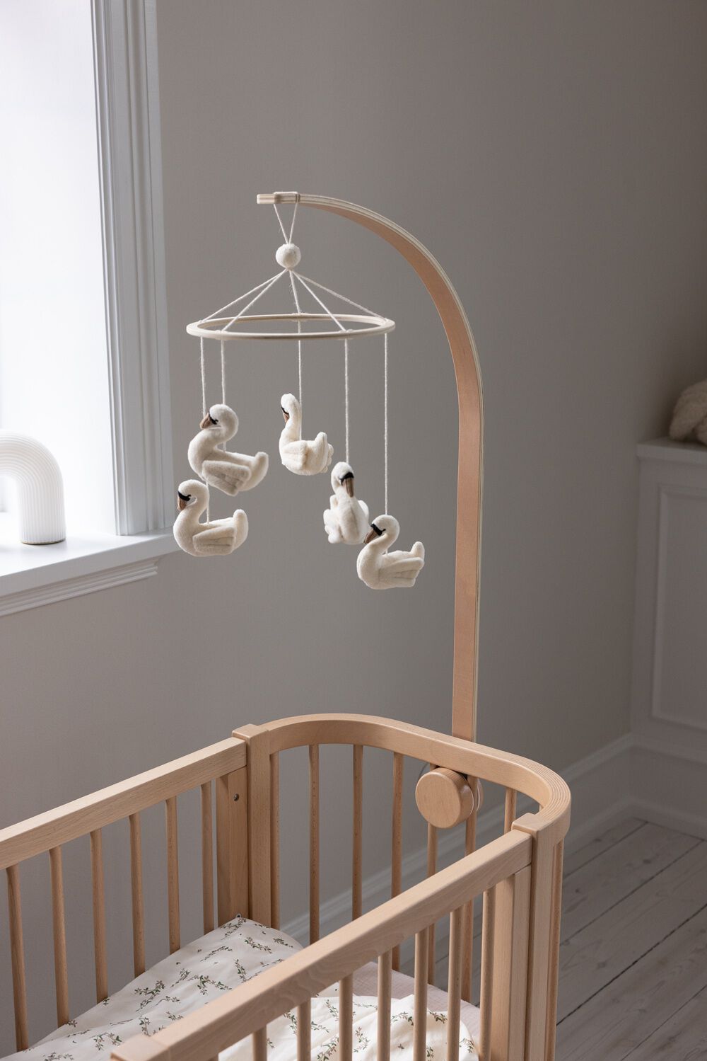 Sebra Bedside Crib, Wooden Edition