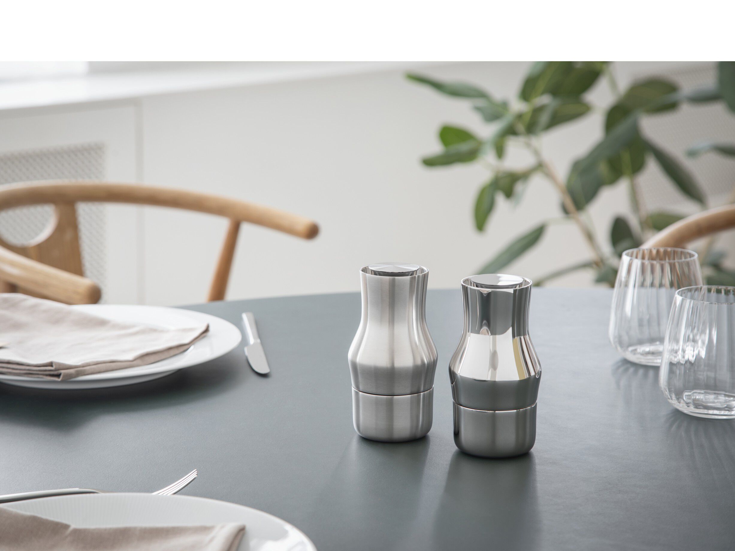 Kvarn Dorotea 14 cm Matt st&aring;l