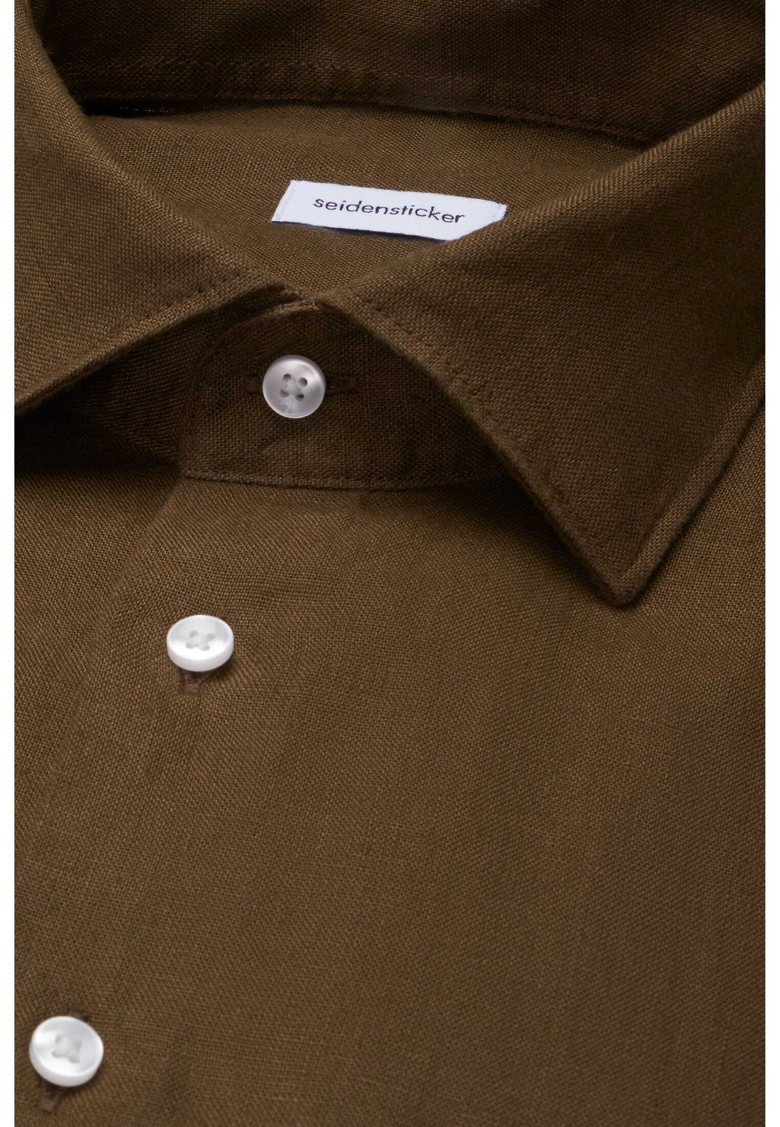 Linen shirt Slim 1/1 Kent-Collar Uni