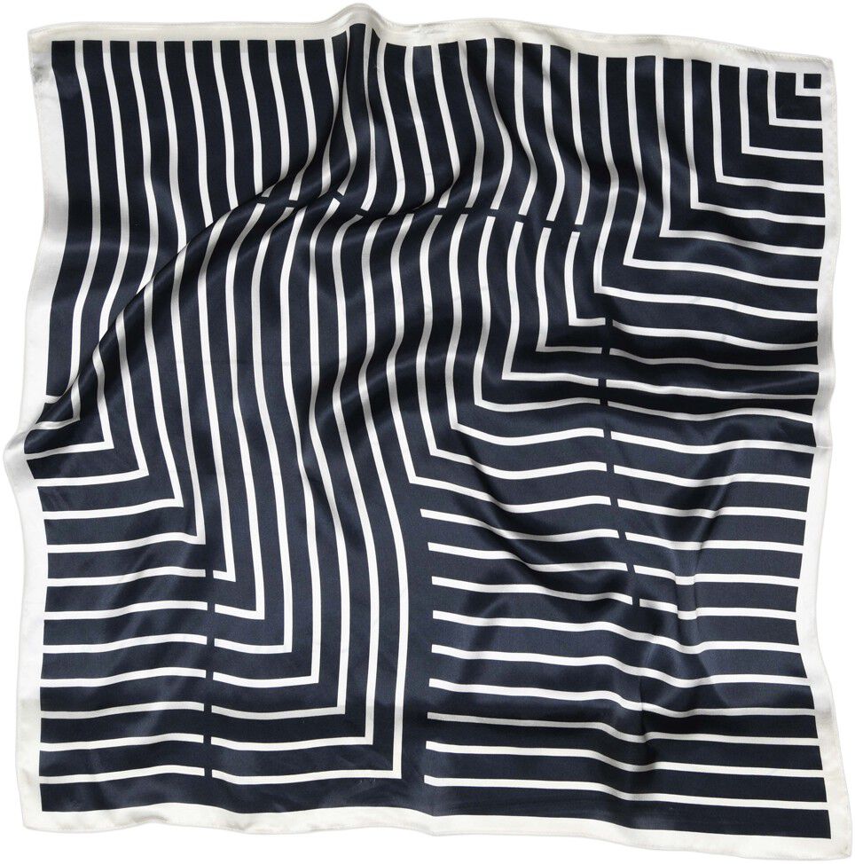 Lines silk scarf