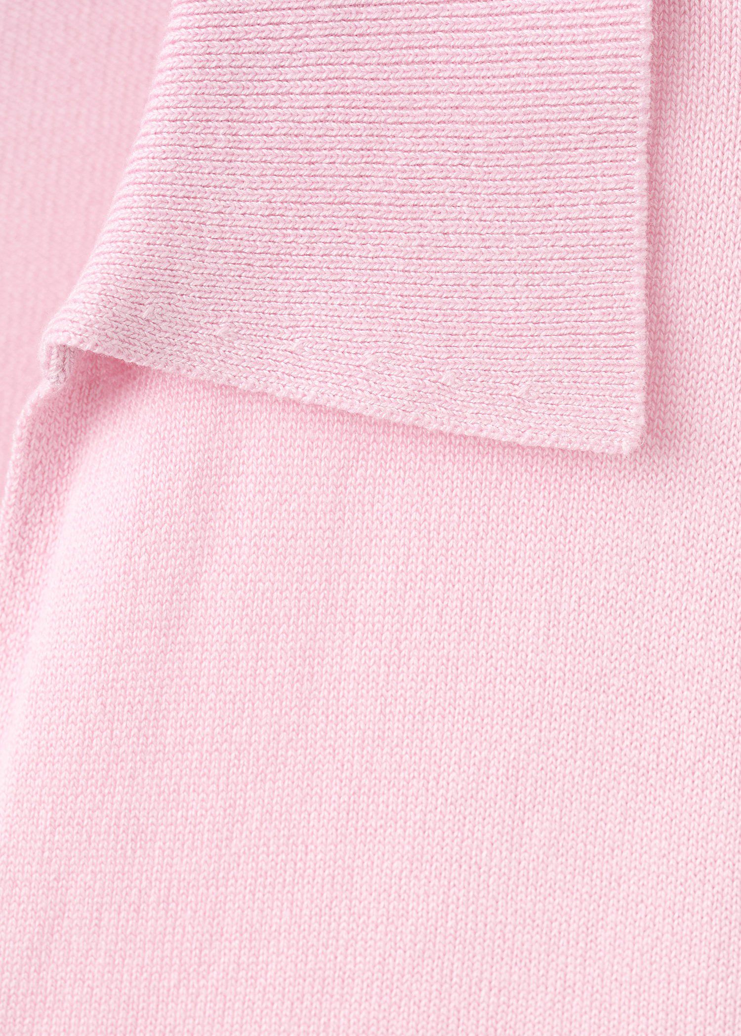 Fine-knit polo shirt