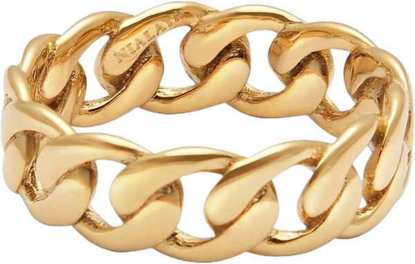 Chain Ring in Gold