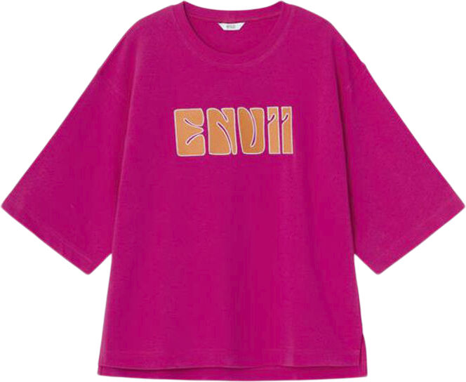 ENNIEBUHR SS TEE PRINT 5302 PINK ENVII-XXS