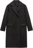 Double-breasted midi coat