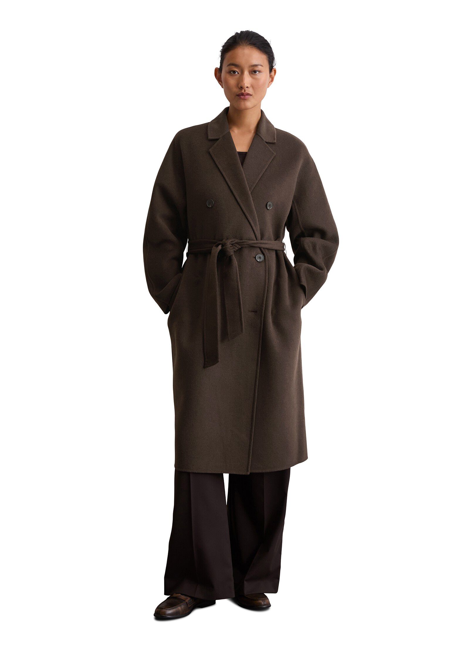 Wool coat, double face workmanship,