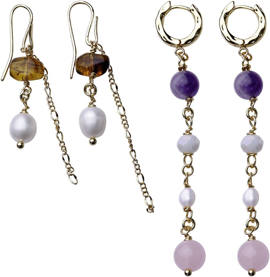 Earth Gems Box - &oslash;reringe forgyldt