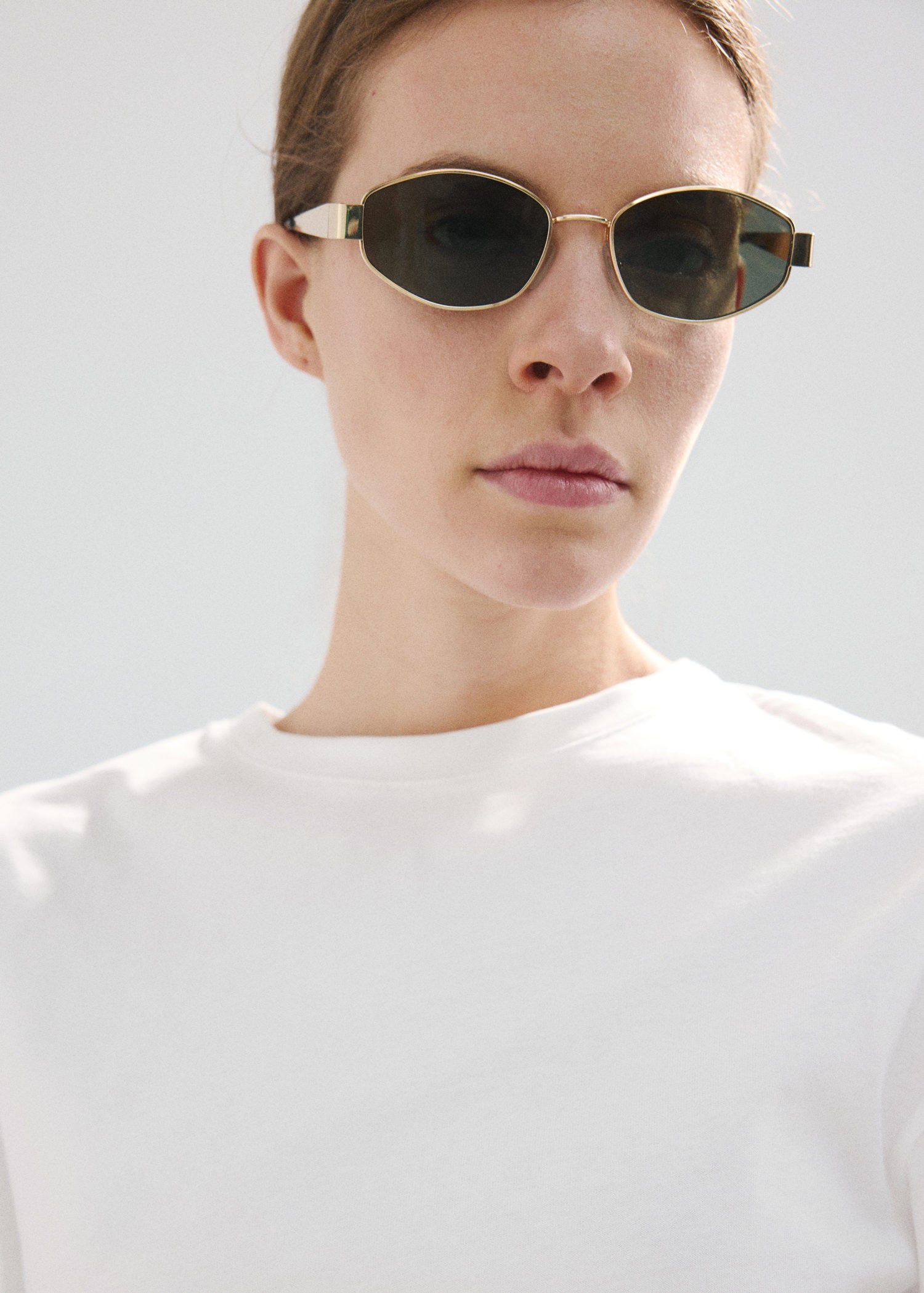 Cotton t-shirt with pucker detail