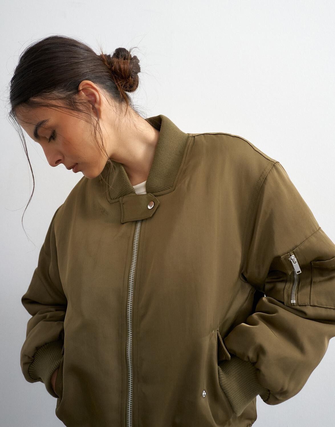 Tskatha Nylon Bomber Jacket Otw