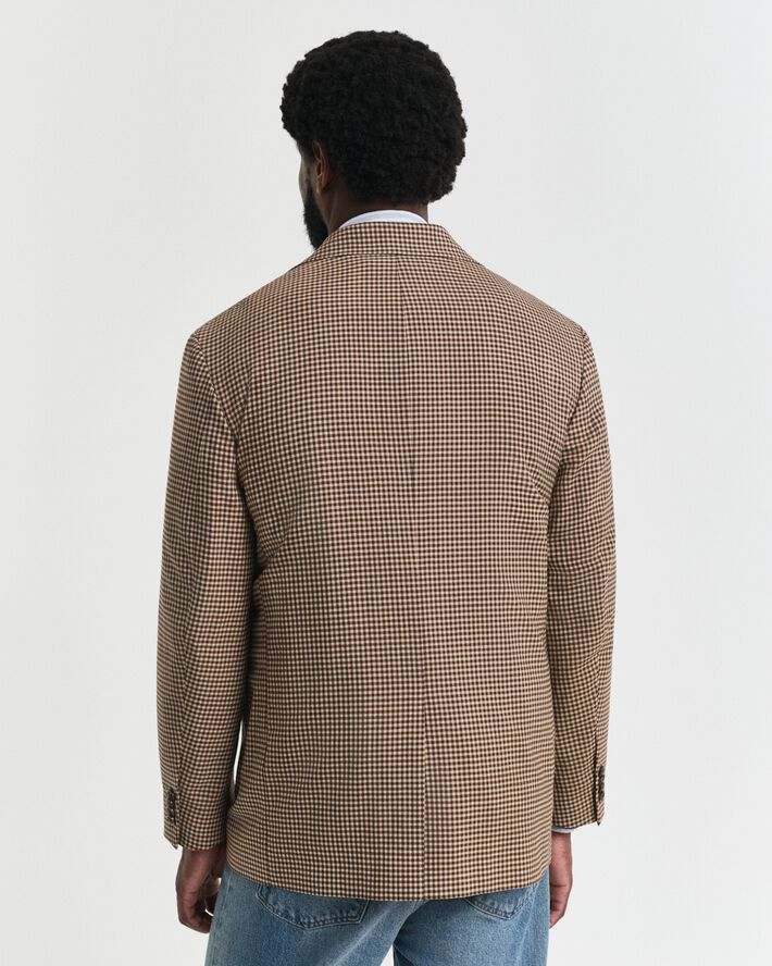 REL GINGHAM CHECK BLAZER